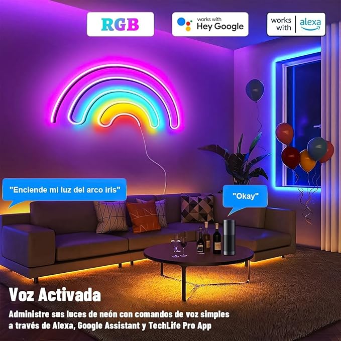 Tiras LED Neon 30M con Control WiFi